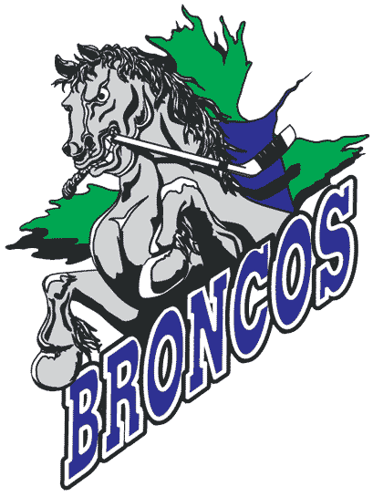 Swift Current Broncos 1995 96-2002 03 Primary Logo vinyl decal